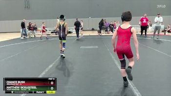 68 lbs Quarterfinals (8 Team) - Chance Bush, Wolfpack WC vs Matthew Sicklesteel, Team Donahoe - Black
