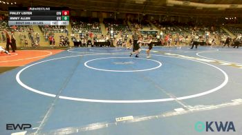 60 lbs Semifinal - Finley Lister, Coweta Tiger Wrestling vs Jimmy Allen, Owasso Takedown Club