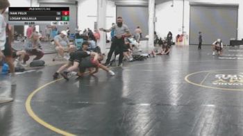 90 lbs Rr Rnd 4 - Ivan Felix, The Barn - BHSE vs Logan Vallalla, Mat Warriors White - BHSE