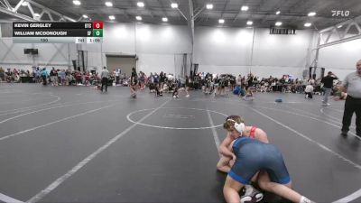 150 lbs Round 3 (4 Team) - Kevin Gergley, Botetourt TC vs William McDonough, Sly Fox