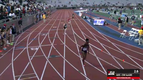 Watch College Women's College 4x400 Relay Prelims (Event 403) Heat 2 At 2026 Penn Relays