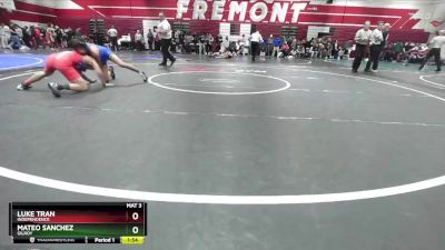 120 lbs Champ. Round 2 - Mateo Sanchez, Gilroy vs Luke Tran, Independence