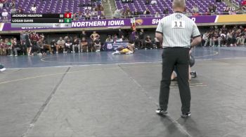 125 lbs Placement (4 Team) - Jackson Heaston, Upper Iowa vs Logan Davis, West Liberty