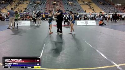 101 lbs Quarters & 1st Wb (16 Team) - Sofia Abramson, Oklahoma City University vs Karina Vang, Doane