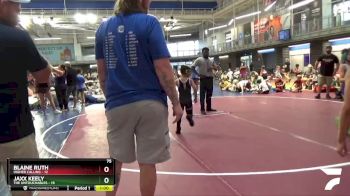 75 lbs Cons. Semis (16 Team) - Jaxx Keely, The Untouchables vs Blaine Ruth, Higher Calling