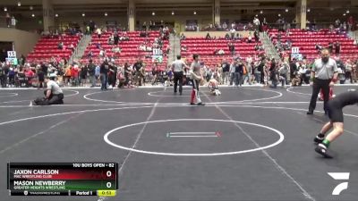 82 lbs Semifinal - Mason Newberry, Greater Heights Wrestling vs Jaxon Carlson, MAC Wrestling Club