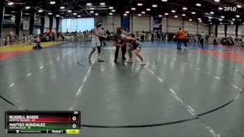 140 lbs Rd# 2 10:30am Friday - Matteo Gonzalez, Gotcha Blue vs Russell Bosek, Bitetto Trained