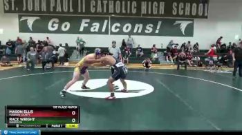 195 lbs 1st Place Match - Mason Ellis, Madison County vs Race Wright, Randolph