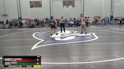 149 lbs Cons. Round 2 - Owen Smith, York (PA) vs Garrett Hughes, Roanoke College