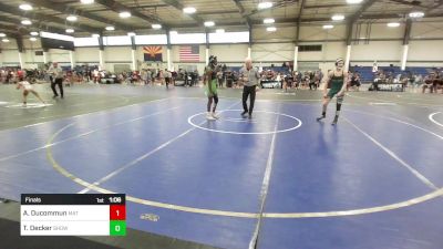 123 lbs Final - Ash Ducommun, Mat Monsters vs Tytan Decker, Show Low