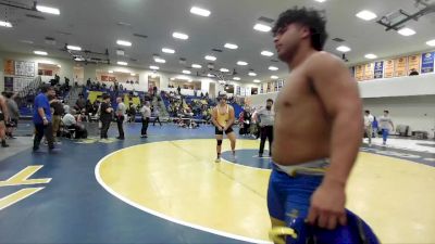 215 lbs Consolation 1st - Derek Martinez, La Mirada vs David Torres, San Fernando