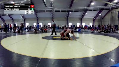 197 lbs Champ. Round 2 - Myles Johnson, Ohio Northern Univerity vs Gaetano Savelli, Gannon University