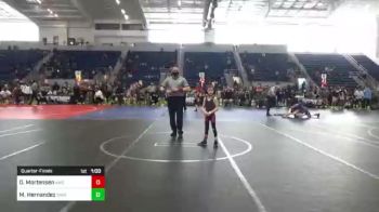 52 lbs Quarterfinal - Oscar Mortensen, Awc vs Maximus Hernandez, Threshold WC