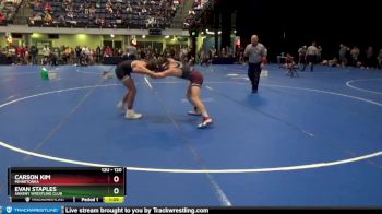 120 lbs Quarterfinal - Carson Kim, Minnetonka vs Evan Staples, Ankeny Wrestling Club