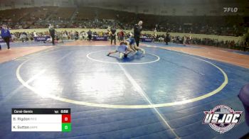 90 lbs Consolation - Branson Rigdon, Piedmont vs Kenzie Sutton, Amped Wrestling Club