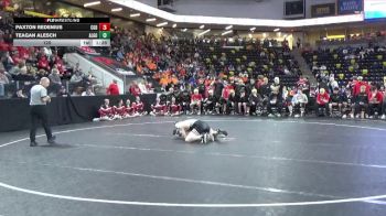 120 lbs Quarterfinal - Teagan Alesch, Algona vs Paxton Redenius, Clarion-Goldfield-Dows