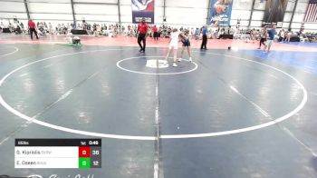 95 lbs Rr Rnd 2 - Gia Kiprislis, SVRWC Red vs Elsa Oseen, Roughnecks