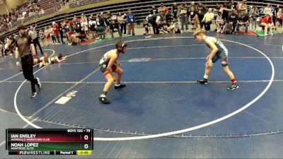 79 lbs Champ. Round 2 - Ian Ensley, Homedale Wrestling Club vs Noah Lopez, Montrose Elite