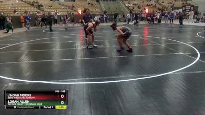 145 lbs Cons. Round 2 - Logan Allen, Sumner County Wrestling Club vs J`Noah Moore, Elite Wrestling Academy