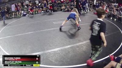 90 lbs Semis & 1st Wrestleback (8 Team) - Brantley Hilton, Kansas Anaconda vs Brayden Turdo, Team Texas Red