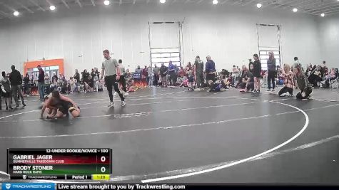 100 lbs Round 2 - Brody Stoner, Hard Rock Rams vs Gabriel Jager, Summerville Takedown Club