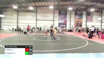182 lbs Rr Rnd 2 - Kyle Myers, Ragin Raisins Merlot vs Frank Romeo III, Triumph Gold
