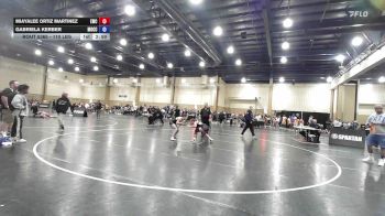 110 lbs Quarterfinal - Miayalee Ortiz Martinez, Eagles Wrestling Club vs Gabriela Kerber, ATT / Mocco Wrestling