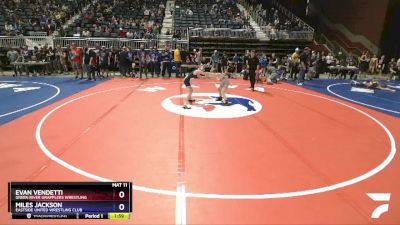 71 lbs Quarterfinal - Evan Vendetti, Green River Grapplers Wrestling vs Miles Jackson, Eastside United Wrestling Club