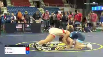 144 lbs Consi Of 8 #2 - Schyler Caringi, New York vs Lydia Krauss, Michigan