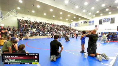 43 lbs Round 1 - Levi Prado, Threshold Wrestling Club vs Alicia Rialmo, Americana Jiu Jitsu Collective