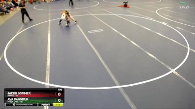 100 lbs Finals (8 Team) - Ava Pannkuk, Prior Lake vs Jacob Sommer, NRHEG