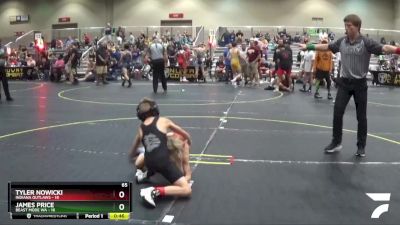 65 lbs Quarterfinals (8 Team) - James Price, Beast Mode WA vs Tyler Nowicki, Indiana Outlaws