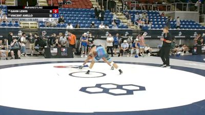 132 lbs Cons. Rd Of 32 - Gavin Lewis, Indiana vs Vincent Anello, New Jersey