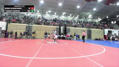 105 lbs Champ. Round 2 - Hadley Faurote, Wawasee vs Kenna Kleinschmidt, North Posey