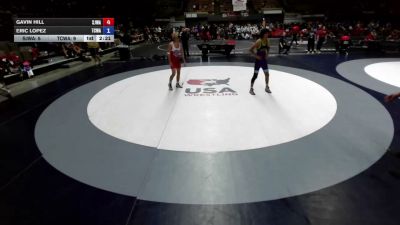 132 lbs Gavin Hill, SJWA - San Joaquin Wrestling Association vs Eric Lopez, TCWA - Tri-Counties Wrestling Association