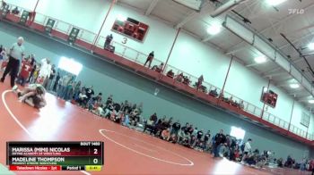 109 lbs Cons. Round 5 - Marissa (Mimi) Nicolas, Rhyno Academy Of Wrestling vs Madeline Thompson, Midwest Xtreme Wrestling