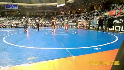 120 lbs Round Of 16 - Addyson Lawler, Berlin Youth Wrestling vs AKEELA Mitchell, NM Gold