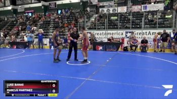 149 lbs Quarterfinal - Luke Banas, IL vs Marcus Martinez, AK