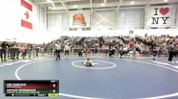 53 lbs Quarterfinal - Cru Babcock, Brawlers Elite vs Nathan Rosenbaum, Fairport Jr. Red Raiders Wrestling