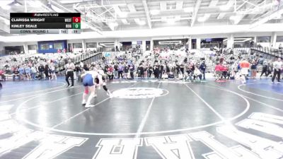 135 lbs Cons. Round 1 - Kinley Seale, Ridgeline vs Clarissa Wright, West