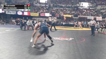 5th Place Match - Tyler Raines, Cut Bank vs Trey Bazaldua, Red Lodge HS