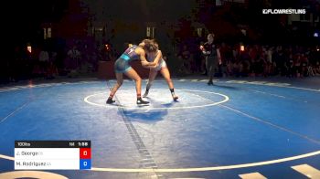 100 lbs 7th Place - Janessa George, Colorado vs Marisol Rodriguez, California