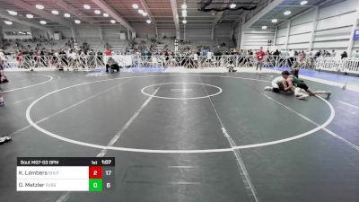 132 lbs Rr Rnd 3 - Konner Lambers, TS Wrestling Prep vs Danny Metzler, Pursuit Wrestling Academy - Black