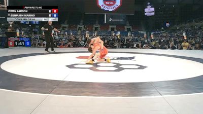 113 lbs Cons. Rd Of 64 - Owen Larson, Michigan vs Benjamin Marino, New York
