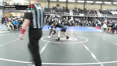 150 lbs Consi Of 16 #2 - Kaiden Wray, North Providence vs Luka Saganic, Mt. Hope