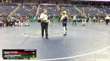 4A 120 lbs Champ. Round 1 - Grant McCord, Grimsley vs Jonathan Binanay, Cardinal Gibbons