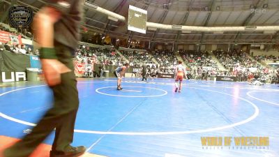 100 lbs Consi Of 16 #2 - Cash Howard, Coweta Tiger Wrestling vs Raymond Brown, Storm Wrestling Center