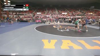 190 lbs Cons. Round 1 - Sophia Torrez, Topeka-Hayden HS vs Faith Enger, Chapman HS