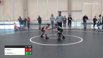 57 lbs Semifinal - Braxton Baker, Junior Terps ES vs Ezekiel Rackley, Minion Green ES