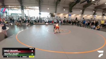 92 lbs Semifinal - Hailey Delgado, NXT Level Wrestling Academy vs Mikayela Valdez, Wesley Club Wrestling